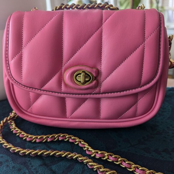 COACH Pillow Madison Shoulder Bag With Quilting in Petunia - Picture 4 of 16